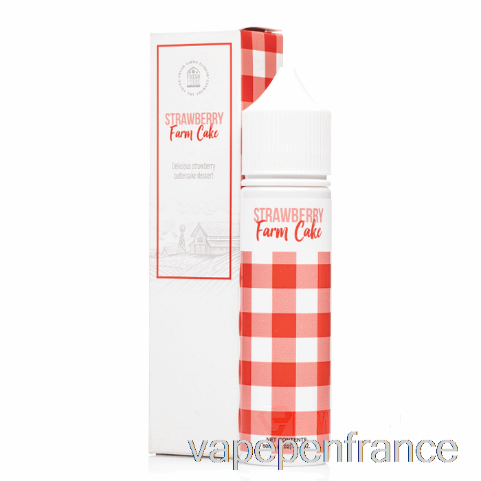 Gâteau De Ferme Aux Fraises - Fermes Fraîches - Stylo Vape 60 Ml 3 Mg